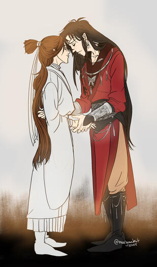 Xie Lian and Hua Cheng from Heaven Official’s Blessing