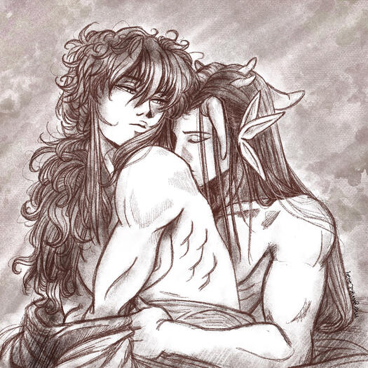 “Mornings in Demon World” — Procreate — 2024