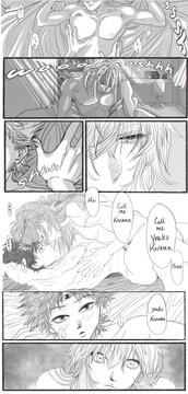 July 2024. Procreate. A scene from “Vices” by emmi_hayes, for the YYH Revival Server’s Big Bang event.